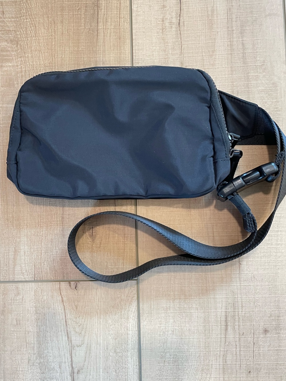 Unisex Black Waist  Crossbody bag